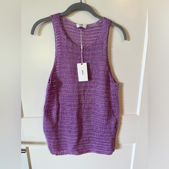 Mikoh Ulupua Crochet Coverup Dress in Purple NWT - Picture 2 of 6